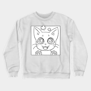 Anime Cat Crewneck Sweatshirt